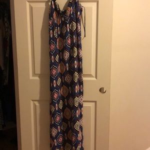 Long Maxi Dress Blue